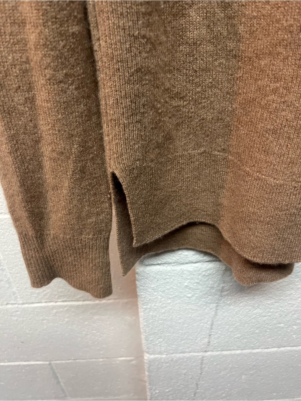 Halogen Women's Scoop Crewneck Sweater in Camel - Picture 2 of 4